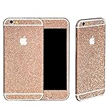 Supstar Full Body Luxury Bling Glitter Crystal Diamond Guardshield Matte Shinning Screen Protector Film Sparkly Sticker for iPhone 6 (4.7inch: pink)