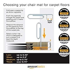 Amazon Basics Polycarbonate Office Chair Mat with