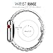 MoKo Compatible Band Replacement for Apple Watch 38mm 40mm Series 4/3/2/1, Stainless Steel Metal Replacement Smart Watch Strap Bracelet - Silver (Not Fit iWatch 42mm 44mm)
