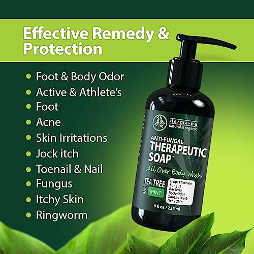 Antifungal Soap and Antibacterial Body Wash Body Acne Wash, Tea Tree