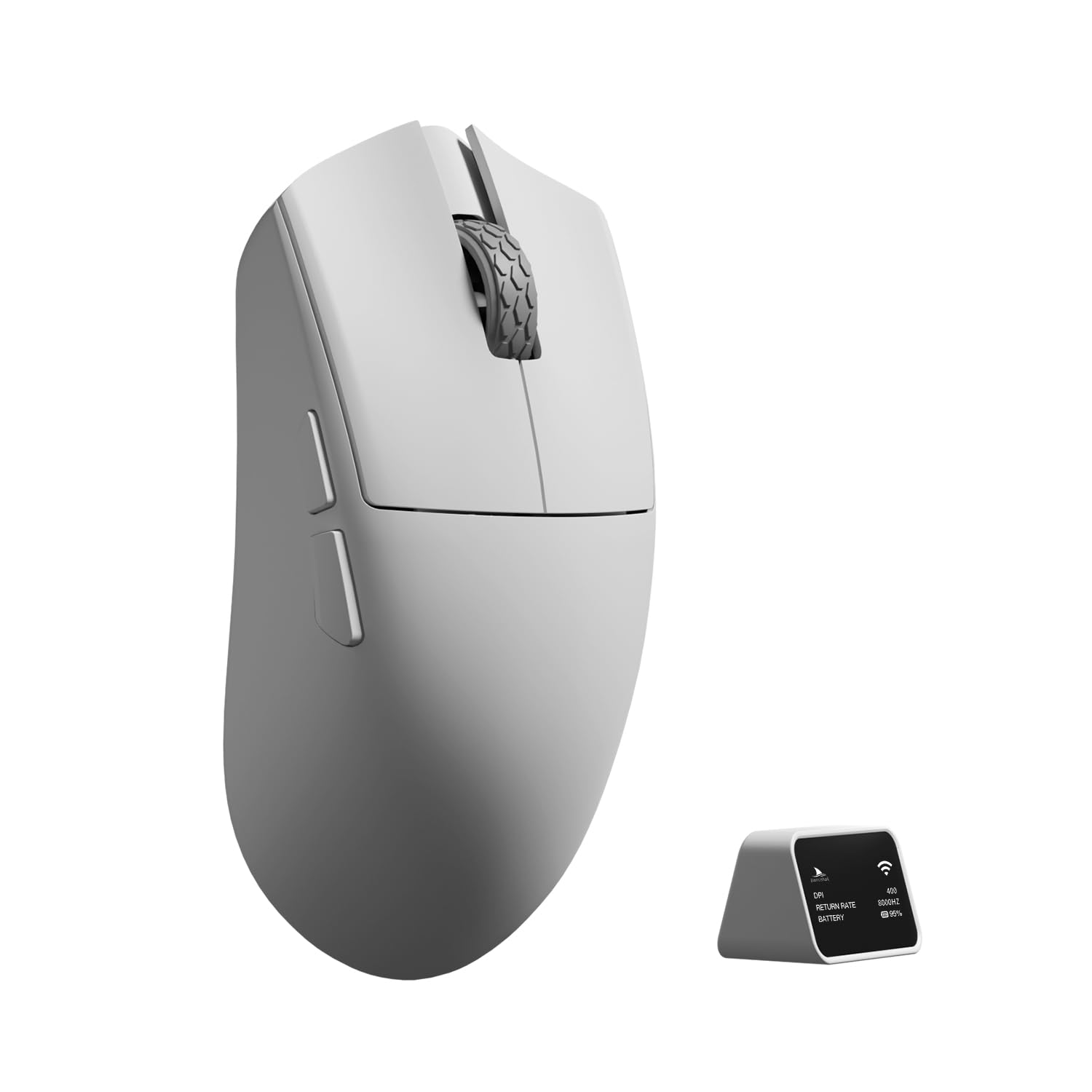 Photo 1 of Darmoshark M3XSPRO Mini Wireless Gaming Mouse,Tri-Mode 8K/USB-C/Bluetooth,Up to 30000DPI,PAW3950 Optical Sensor Lightweight 45g,5 programmable Button,Computer Mouse for Laptop,PC,Mac-W