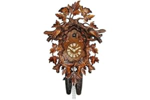 August Schwer Cuckoo Clock 15 Leaves, 2 Birds 2.5041.01.P