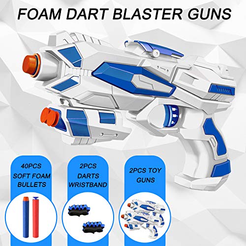 Gioco Bersaglio Galleggiante, Gioco di Tiro al Bersaglio con 2 Pezzi Pistole Giocattolo, Freccette in Schiuma, Palla Galleggiante e Cinturini da Polso, Gioco di Tiro Regalo per Bambini di 5-12 Anni