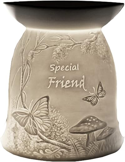 Cello Special Friend Woodlands Tealight Wax Melt Oil Burner Porcelain