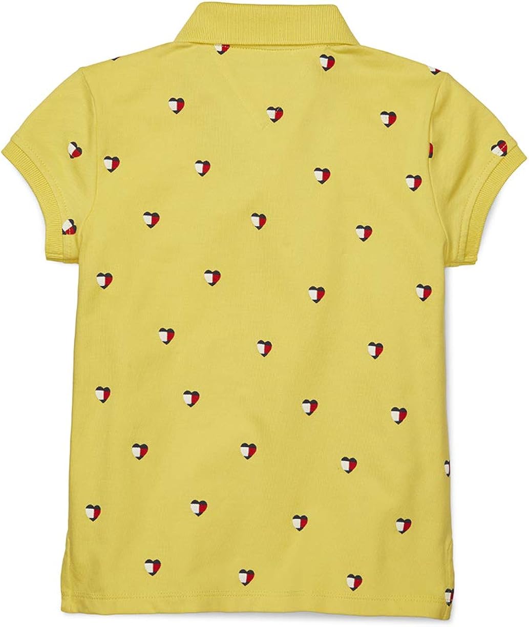 Tommy Hilfiger Girls' Adaptive Polo Shirt with Magnetic Buttons: Clothing