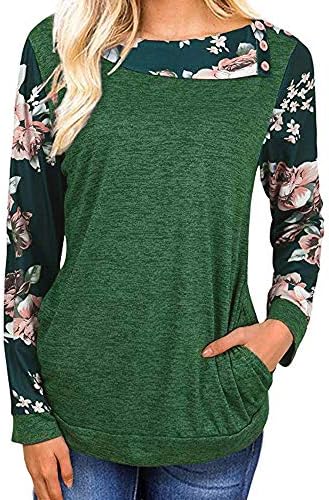 LEvifun Women Tops Lady Cotton Love Heart Printed Girlfriend Gift Long Lantern Sleeve Tops Blouse Shirt