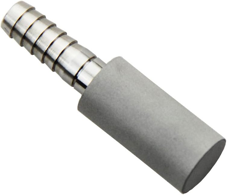 Mangobuy Stainless Diffusion Stone 0.5 / 2 Micron Oxygen Stone Home brew 1/4"Barb (2 Micron 1/4"Barb)