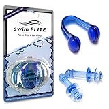 Keep Water Out! Premium Swimming Ear Plugs and Nose Clip Bundle