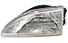 1994-1998 Ford Mustang Halo Projector Headlights /w Amber (Smoke)