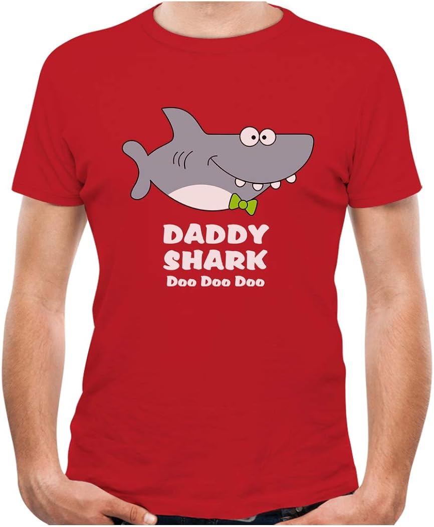 Daddy Shark Doo doo doo Shirt Fathers Day Men's T-Shirt