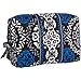 Vera Bradley Large Cosmetic (Canterberry Cobalt)