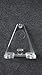 Hold Down Plastic Bracket for 2 inch Horizontal Blind- Pack of 2 - Clear with Screws