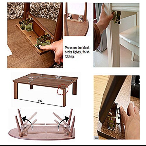 PCS Folding Bracket, TopDirect Iron Folding Lock Extension Table