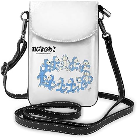 携帯電話用ポーチ スマホ財布ポーチ 迅速な対応で商品をお届け致します Puレザー 11ぴきのねこ ミニショルダーバッグ クロスボディバッグ ベルトポーチ ミニ斜め掛けバッグ 財布ポシェット スマホバッグ カジュアル 2way カード入れ 女性用ポーチウォレット レディース