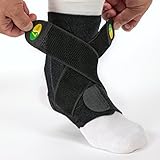 Unisex Osfm Sports Safety Neoprene Ankle Brace Support Stabilizer Protector Foot Velcro Wrap Sleeve with Adjustable Straps Breathable Compression Foot Health One Size Fits All