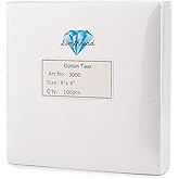 Simthread Tear Away Machine Embroidery Stabilizer Backing - 1.8 Ounces Medium Weight 8" x 8" 100pcs / Pack, Precut Sheets for 4x4 and 6x6 Machine Embroidery Hoops