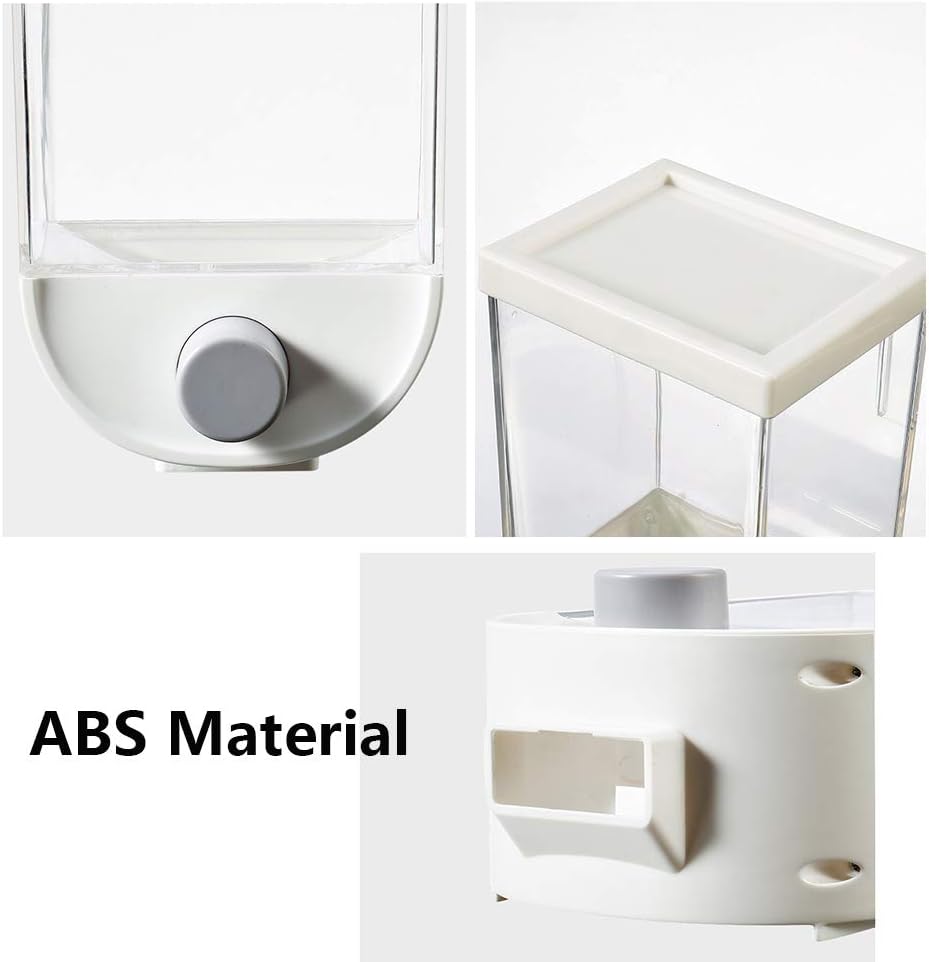 Wall Mounted Dry Food Dispenser Kitchen Food Storage for Beans Tea, Snack Grain Canister Cereal Dispenser Not for Oatmeal (1500ML): Kitchen & Dining