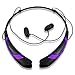 Rymemo Universal Bluetooth 4.1 Music Stereo Sports Headset Headphone for Smartphone - Purple/Black