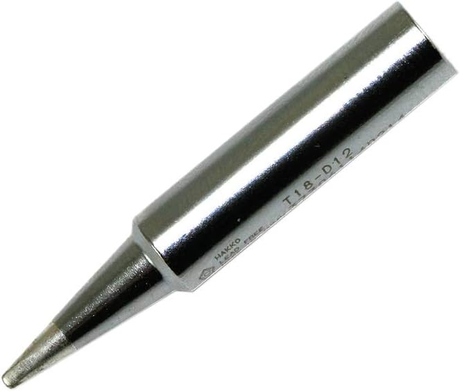 Hakko T18-D12 Soldering Iron Tip Chisel 1.2 x 22.5mm (Long 1.2mm), T18-D12 (1.2mm)