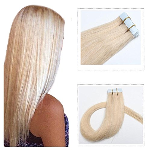 Mario hair tape in human hair extensions silky straight…