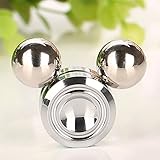 EPABO Fidget Depression Toys Magnetic Hand Orbit Ball Toy, Unique Mono Polar Orbiters Iron EDC Fidget Focus Spinner Toy For Adults and Children Stress Reducer, Relieves ADHD Anxiety (Silver)