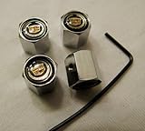 Cadillac Anti-Theft Tire Steam Valve Caps 4 pcs set