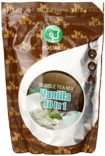 Possmei Bubble Tea Mix Instant Powder, Vanilla, 2.2 Pound
