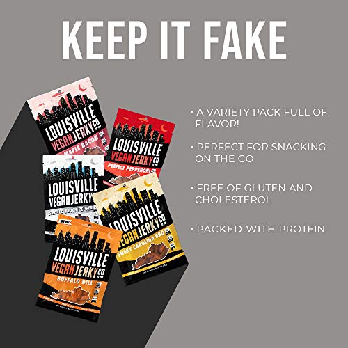 Louisville Vegan Jerky Variety Pack, Vegetarian & VeganFriendly
