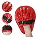 Xgeek174; 2PCS Punch Mitts Boxing Focus Training Pads for Children Kids Men Women Karate Muay Thai (BlackRed)