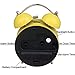 Classical Retro Twin Bell Alarm Clocks Mute Silent Quartz Movement Non Ticking Sweep Second Hand Bedside Desk Analog Morning Wake Up Alarm Clock with Nightlight Backlight and Loud Alarm HA01 Yellow