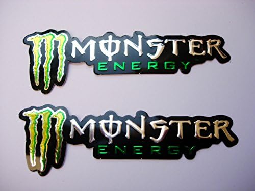 3D Green/Chrome Stickers Decals Ref. 068 – Set of 2 Pieces