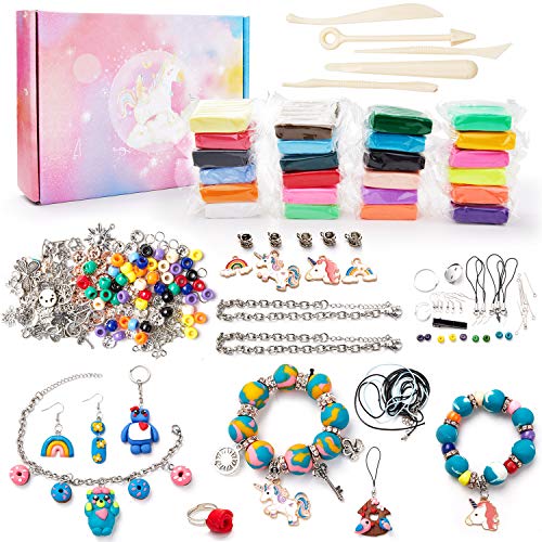 SWAKER Make Your Own Clay Jewelry Clay Jewelry Making Craft Kit for
