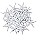 LJY 25 Pieces 3.15 Inches White Resin Pencil Finger Starfish for Wedding Home Decor and Craft Project