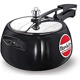 Hawkins CB50 Hard Anodised Pressure Cooker, 5-Liter,Black