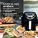[2019] Air Fryer XL Best 5.5 QT 8-in-1 By (B. WEISS) Family Size Huge capacity,With Airfryer accessories; PIZZA Pan, (50 Recipes Cook Book),Toaster rack, Cooking Divider. XXL