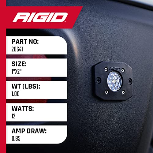 RIGID INDUSTRIES Ignite Backup Kit Black Flood Flush Mount Mounting Accessories For Offroad Use
