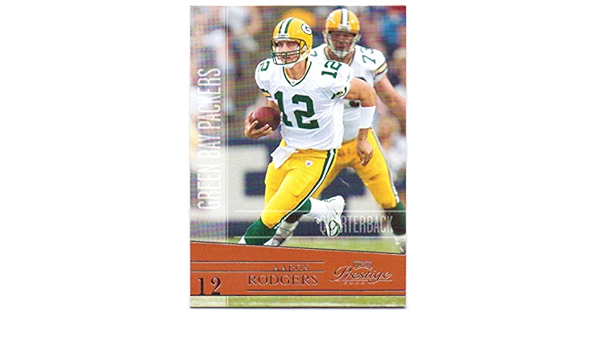 Aaron Rodgers 2006 Playoff Prestige Football Card 55 Green Bay Packers At Amazon S Sports Collectibles Store