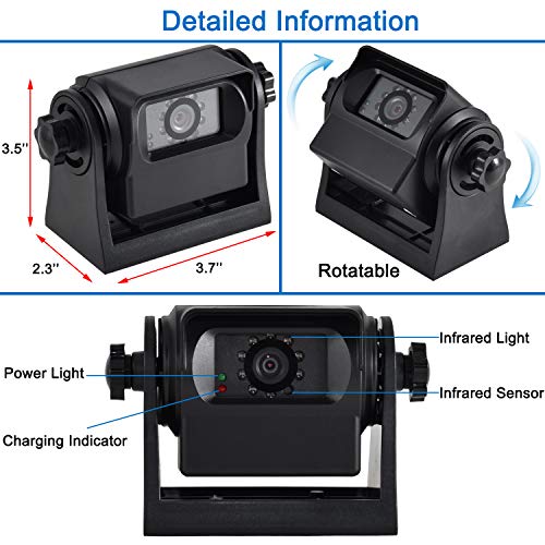 Oyviny WiFi Wireless Backup Camera Rechargeable Trailer Hicth