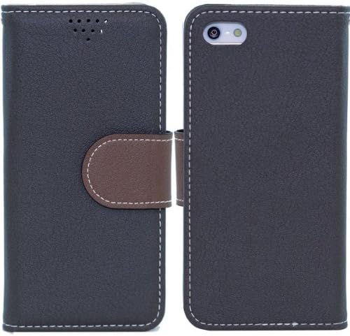 Phoneadd - Alice Pastel Diary Case Cover for Iphone 5 with Color Screen Protector (Gray)