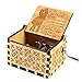 RUYE You are My Sunshine Music Box Wood Personalizable Music Box, Laser Engraved Vintage Wooden Sunshine Musical Box Gifts for Birthday/Christmas Sunshine (Give a Girlfriend, Small)