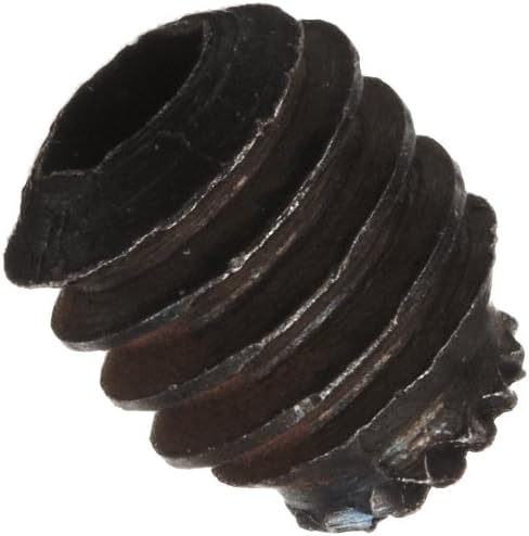 Unbrako 1107829 Alloy Steel Set Screw, Black Oxide Finish, Hex Socket Drive, Meets ASME B18.3, Right Hand Threads, Knurled Cup Point, 4-48 Thread Size, 1/8" Length (Pack of 100)