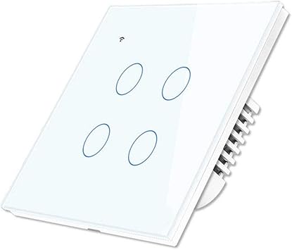 MUCHENG ZI Schalter Zubehr AC 100 240V 86 Typ EUUK Smart Home Wand Noten Schalter Wasserdicht Arbeit mit Alexa Google Assistent IFTTT Farbe Wei