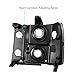 AUTOSAVER88 Headlight Assembly Compatible with 2007-2013 GMC Sierra 1500/2007-2014 Sierra 2500HD 3500HD Black Housing with Amber Reflector Clear Lens
