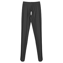 TiaoBug Womens Glossy Oil Yoga Pants Tights
