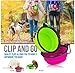 EDOTFISH Silicone Collapsible Dog Bowl Travel Portable Dog Bowl(12oz) Portable Foldable and Expandable Travel Bowl/Pet Food Bowl/Cat Water Bowl