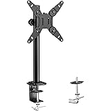 Irongear Single Monitor Stand for 13-43 inch TVs and Monitors, Heavy Duty Fully Adjustable TV Desk Mount with C-Clamp Hardwar