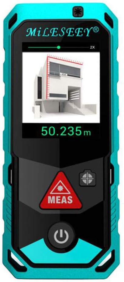 Bluetooth Laser Measure Camera Finder,Space Measurement Point Rotary Touch Screen Rechargerable Laser Distance Meter Smart Bluetooth App