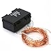 ER CHEN Indoor and Outdoor Waterproof Battery Operated 100 LED String Lights on 33 Ft Long Ultra Thin Copper String Wire with Timer (White)