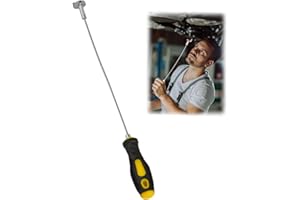 Liyquint Strong Magnetic Oil Drain Plug Remover Tool, Oil Drain Plug Removal Tool,Anti Scald Sump Plug Removal Tool (14 Inche