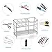 6-Slot Stainless Steel Bathroom Toothbrush Holder,Toothbrush Holder Toothpaste Stander Bathroom Organizer